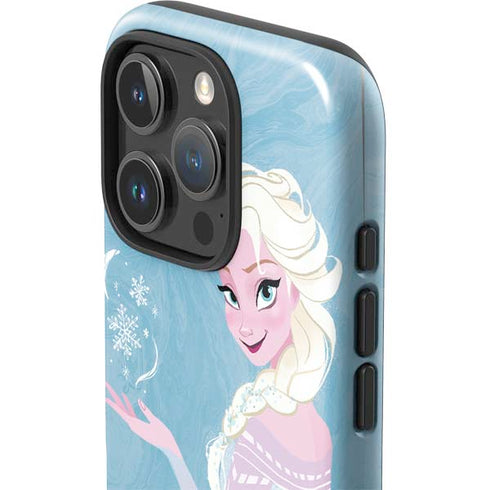 Disney Frozen Ice Blue Elsa Art iPhone 16 Pro Impact Case